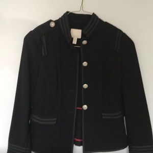 Banana republic black military inspired jacket